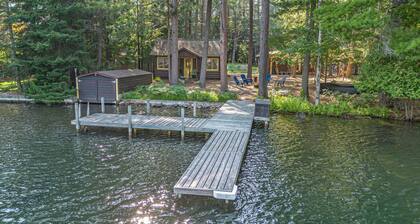 🛶 Riverview – Torch Waterfront Cabin with Dock & Firepit | Near Torch Lake Sandbar ➠ 14047