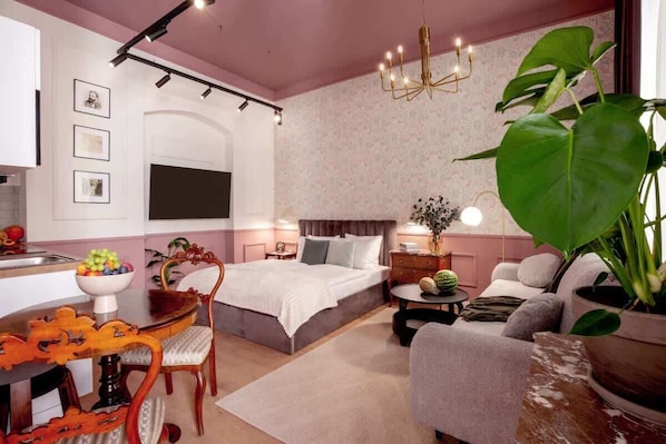 1 bedroom, iron/ironing board, WiFi, bed sheets - TurnKey | Antonin Dvorak Studio IX (Praha 2)