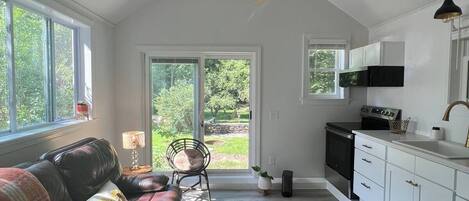 Smart TV, books, stereo