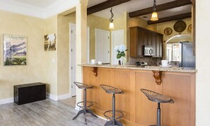 Fridge, microwave, oven, stovetop - Panorama Point | 4BR, 3.5 Bath Golf Oasis w/ Private Pool, Arcade, with Golf Course View Near Disney (Kissimmee)
