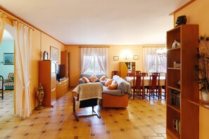 Televisión, chimenea y tenis de mesa 