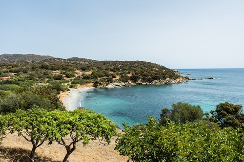 Maison de vacances 'Holiday In Villasimius' avec vue sur la mer, Wi-Fi et climatisation