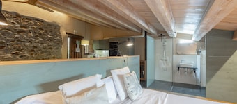 Apartamento 'Suite 1' con vistas a la montaña, jardín privado y Wi-Fi