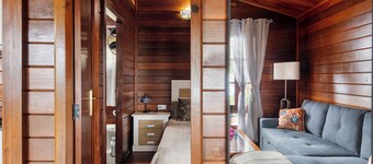 Holiday Home 'La Cabaña Del Atardecer' with Sea View, Wi-Fi and Air Conditioning