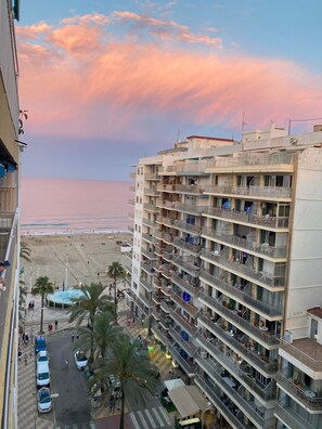 Vista a la playa o el mar