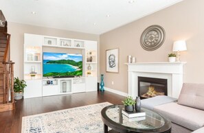 Smart TV, lareira, impressoras