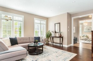 Smart TV, fireplace, printers