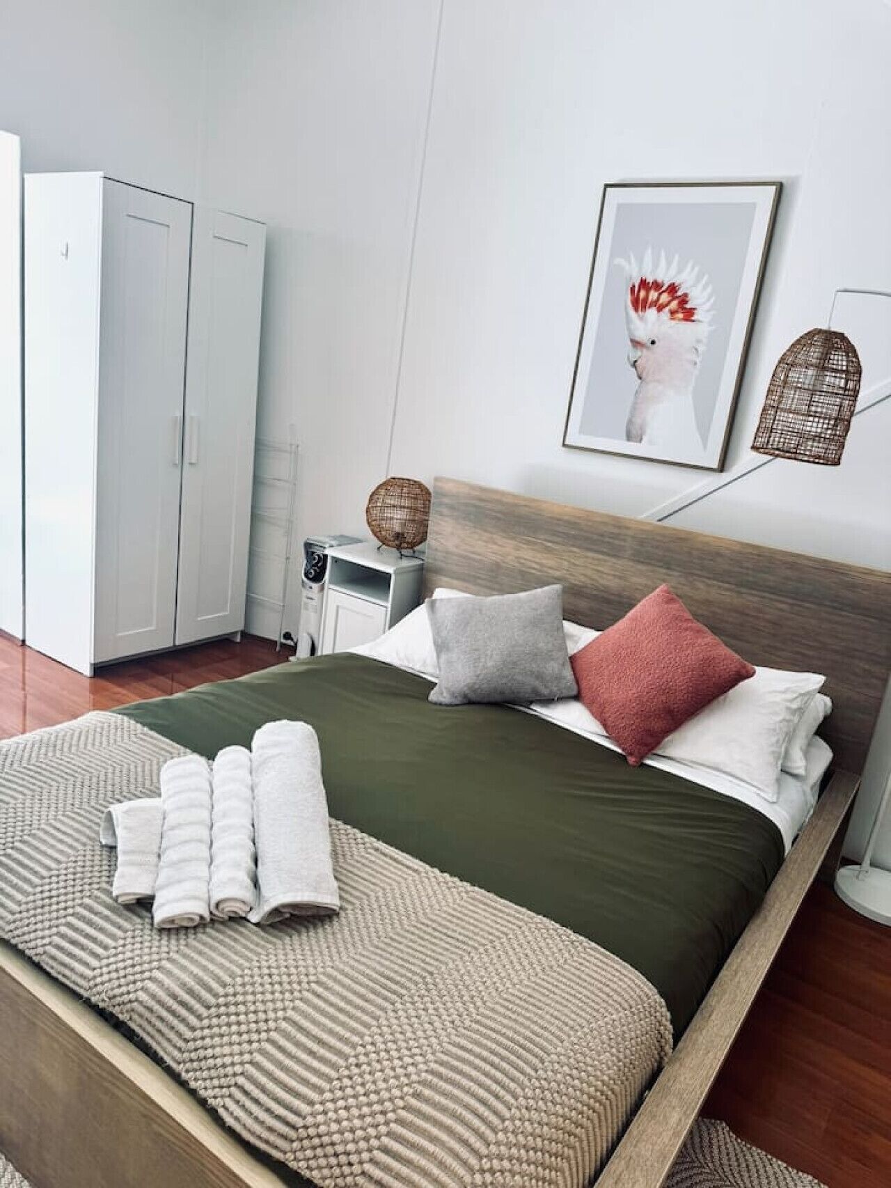 Desk, iron/ironing board, travel cot, free WiFi