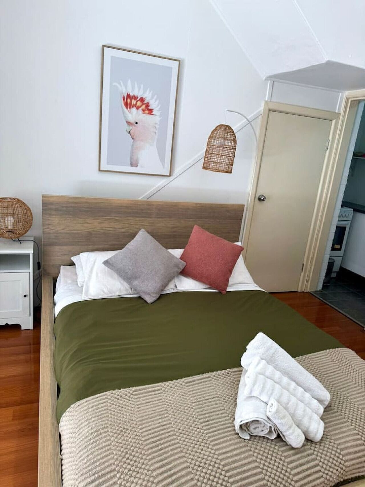 Desk, iron/ironing board, travel crib, free WiFi