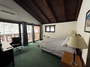 Standard Room, 1 Queen Bed | Premium bedding, blackout drapes, iron/ironing board, free rollaway beds - Davos Chalet (Upson)