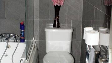 Hair dryer, towels