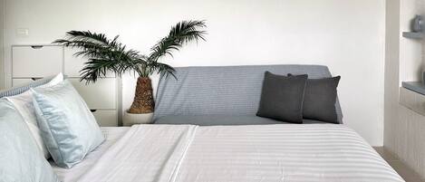 1 habitación y ropa de cama