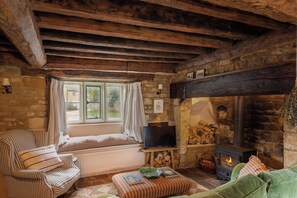 Ferienhaus, Terrasse | Wohnbereich