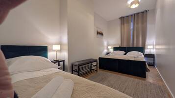 3 quartos, ferros/tábuas de passar roupa, berço de viagem, Wi-Fi