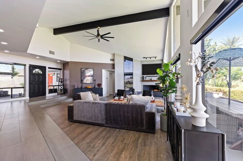 Golf Course-Front Views, Pool+Hot Tub, Patio | Modern | Edgy House by AvantStay