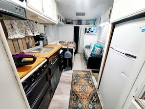 Mobile Home, 1 chambre, patio | Cuisine privée