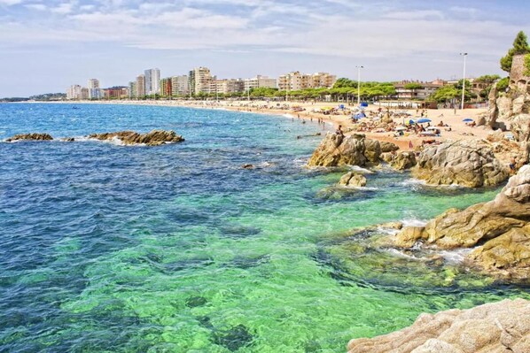 Una spiaggia nelle vicinanze