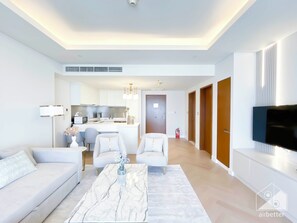 Living area - Luxury 1bedroom Balcony & View at the Dubai Mall (Dubai)