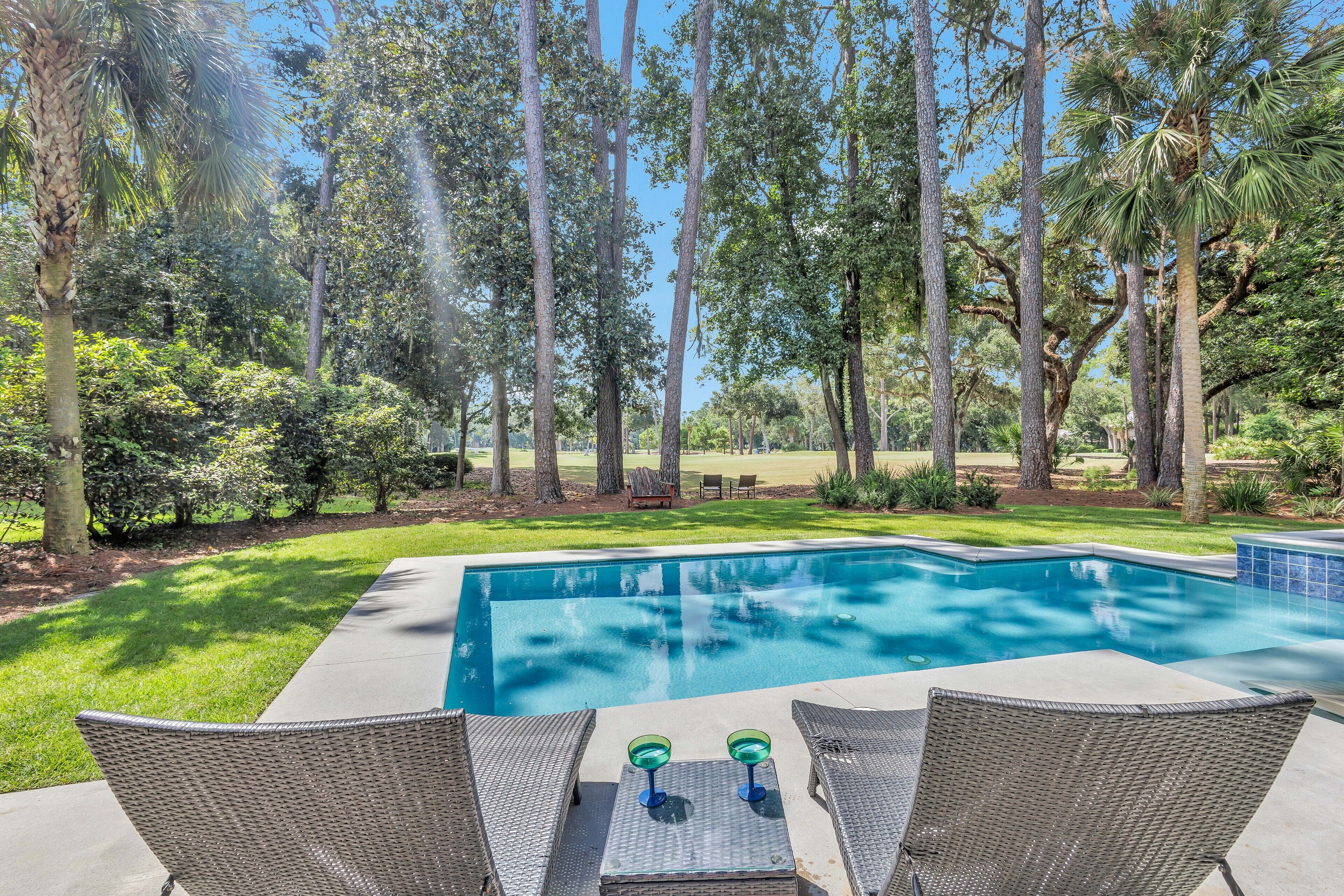 Et oppvarmet basseng