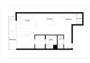 Floor plan - MOT  Rentals+ Segui 3972 'C' - Loft Palermo (Buenos Aires)