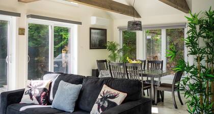 Beauty, tranquility, spa, winter wonderland