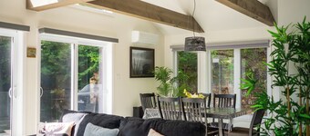 Beauty, tranquility, spa, winter wonderland