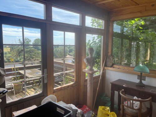 Sehr ruhig gelegenes Ferienhaus mit großem Garten direkt an der Weser