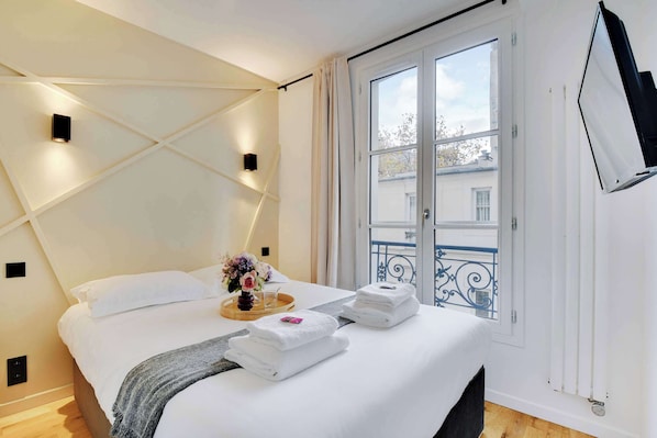 1 Schlafzimmer, Schreibtisch, Bügeleisen/Bügelbrett, WLAN