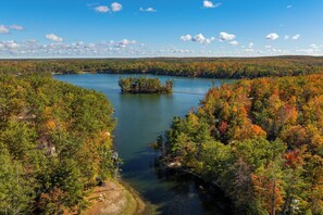 House (3 Bedrooms) | Interior - Deck & Fire Pit: Near ATV Trails in Gaylord (Gaylord)