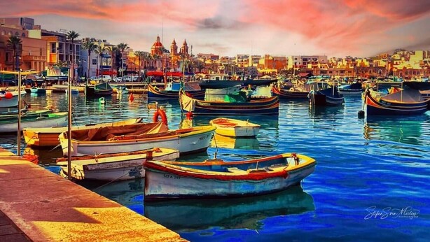 A harbor with boats docked, a waterfront promenade, and buildings in the background. - Cozy Modern two Bdr Place Sliema Ferry Tigne Point (Sliema)