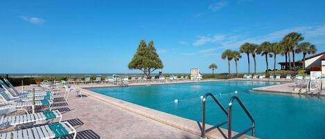 A heated pool
