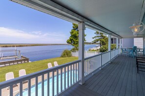 Property grounds - Soundfront Kitty Hawk home w/ stunning sunset views and private pool! (Kitty Hawk)
