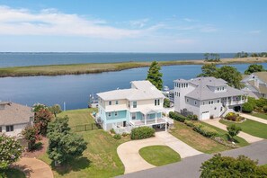 Exterior - Soundfront Kitty Hawk home w/ stunning sunset views and private pool! (Kitty Hawk)