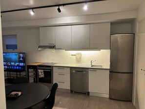 Apartment | Private kitchen | Fridge, oven, stovetop, dishwasher - Arctic Escape Studio in Tromso (Tromsø)
