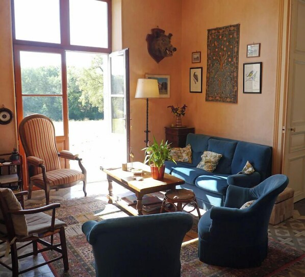 TV, DVD player, ping pong, books