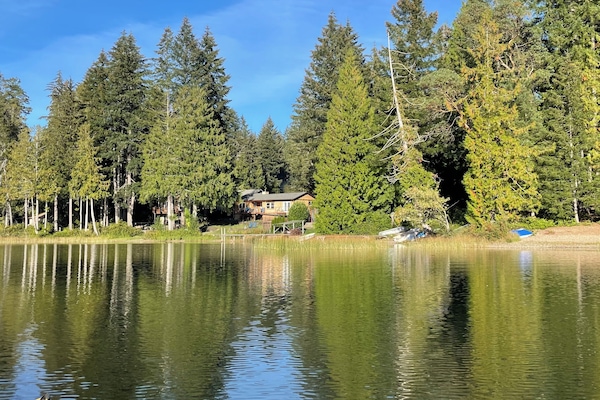 Trails End Lake is a no-motor lake, which attracts wildlife.
