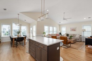 Interior - New Nags Head remodel! Heated pool - hot tub- fire pit. Steps to beach. Dogs ok. (Nags Head)