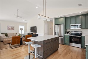 Interior - New Nags Head remodel! Heated pool - hot tub- fire pit. Steps to beach. Dogs ok. (Nags Head)