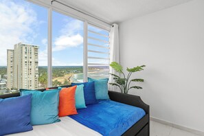 1 bedroom, iron/ironing board, travel crib, WiFi