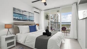 1 غرفة نوم ومكواة/لوح كي وسرير سفر وواي فاي