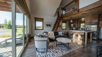 House, Multiple Beds, Hot Tub, Mountain View (Retreat at the Wilderness Club) | Living area | 50-inch flat-screen TV with digital channels