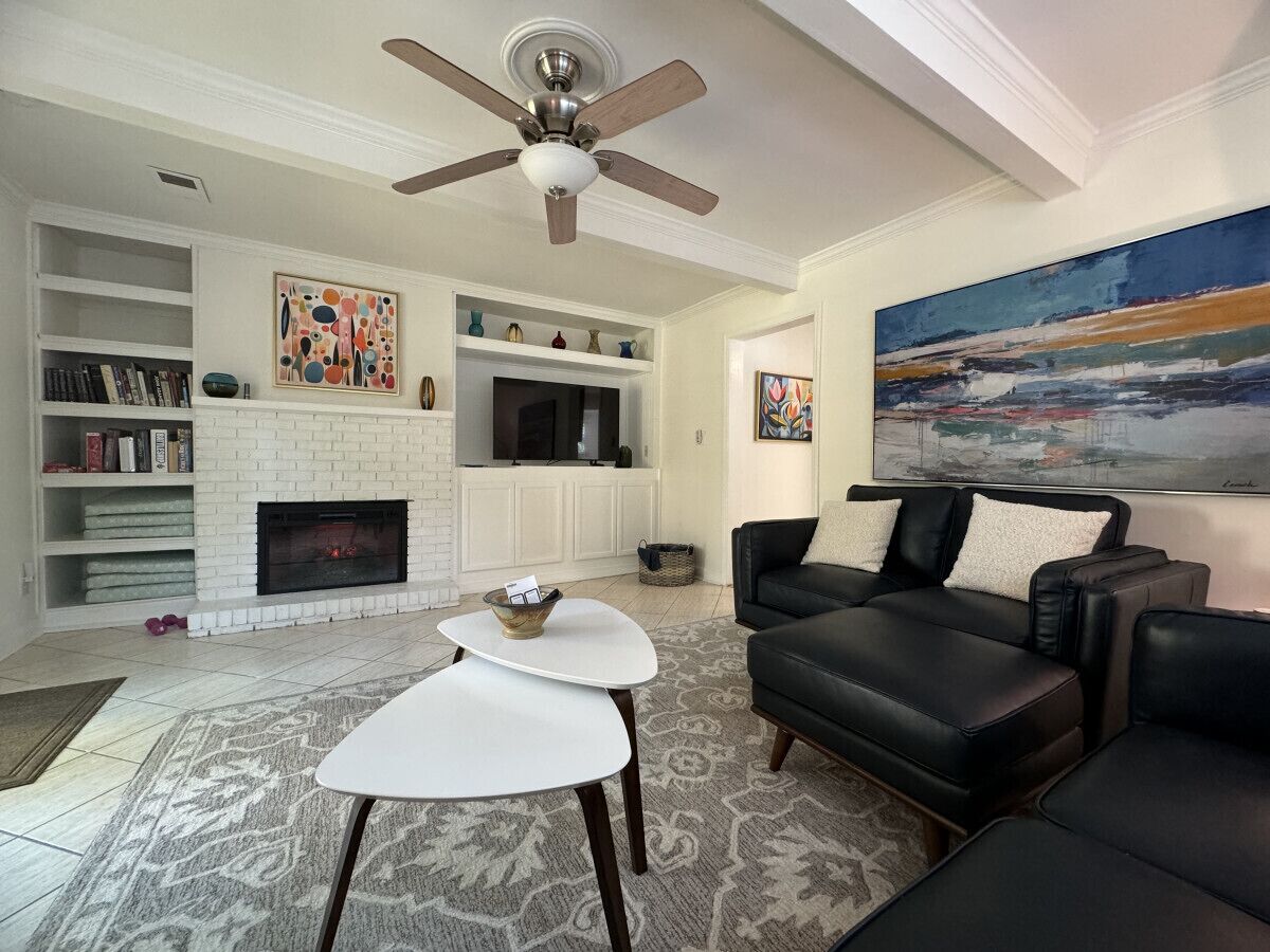 TV connectée, cheminée