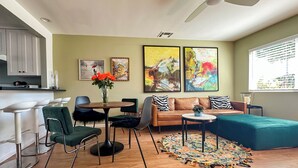 Interior - Cheerful & Clean 2 BR by the Bay. King Bed. Private Patio. Kid & Pet-Friendly.  (San Diego)