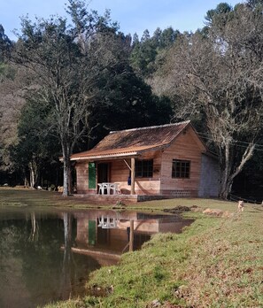 Exterior - Cabana em Área Rural com Total Privacidade e Conforto com Natureza Exuberante (São Francisco de Paula)