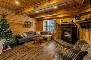 Smart TV, fireplace, video games, table football