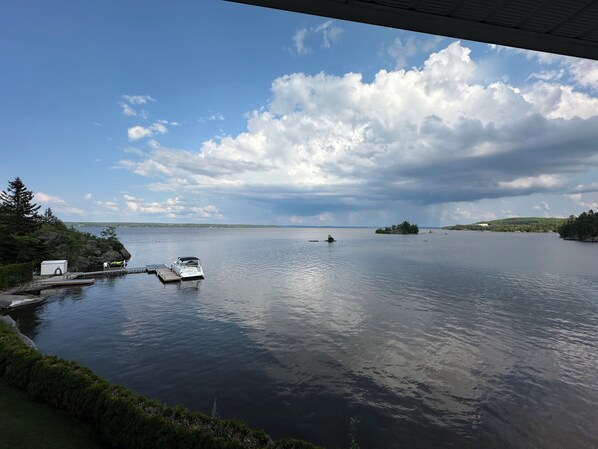 Blick von der Unterkunft