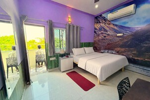 Standard Double or Twin Room, Balcony, Garden View | Desk, laptop workspace, free WiFi