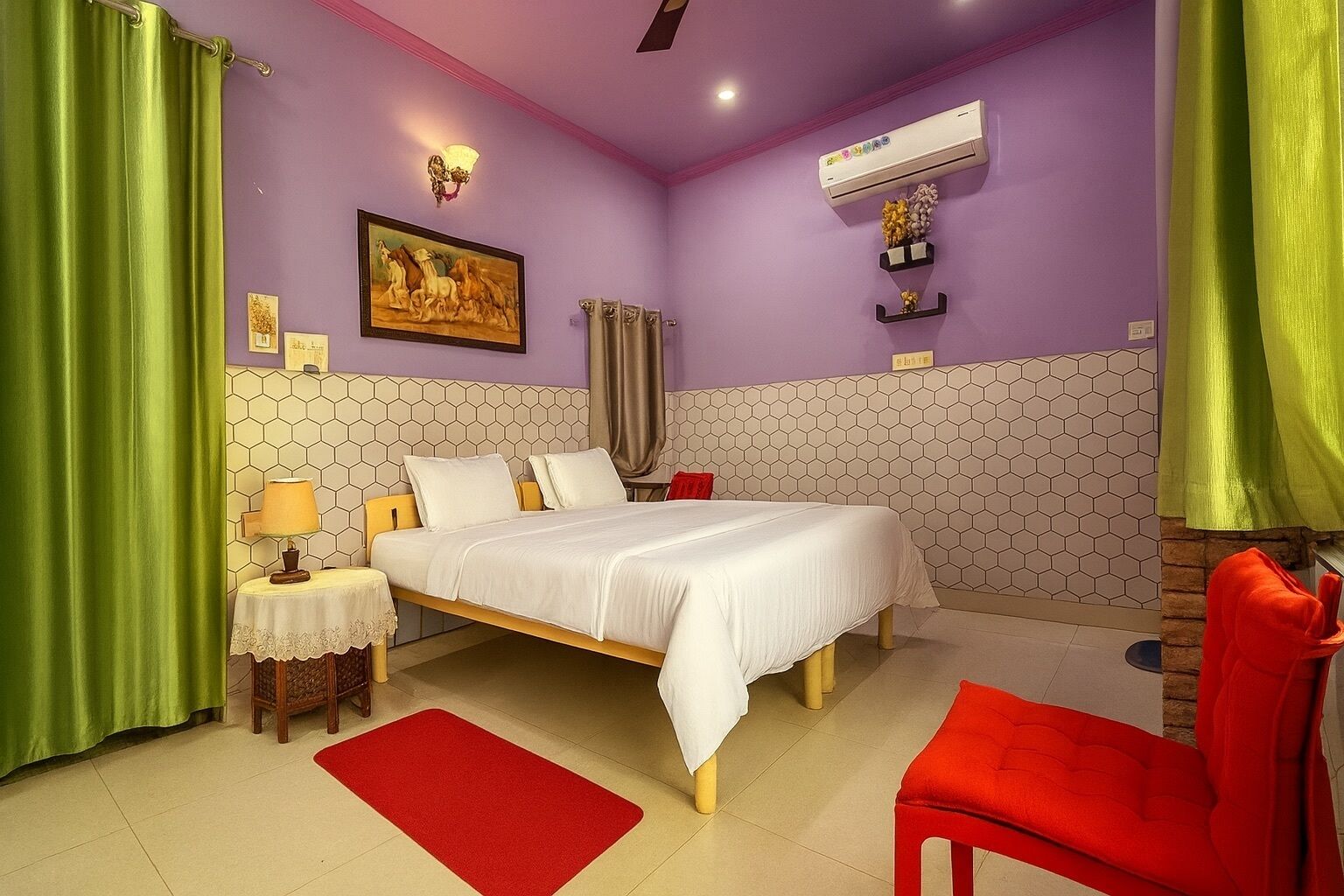 Chambre Deluxe Double ou avec lits jumeaux, balcon | Bureau, espace de travail pour ordinateur portable, Wi-Fi gratuit