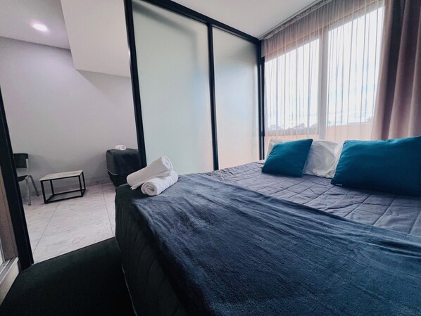 1 Schlafzimmer, Bügeleisen/Bügelbrett, kostenloses WLAN, Bettwäsche