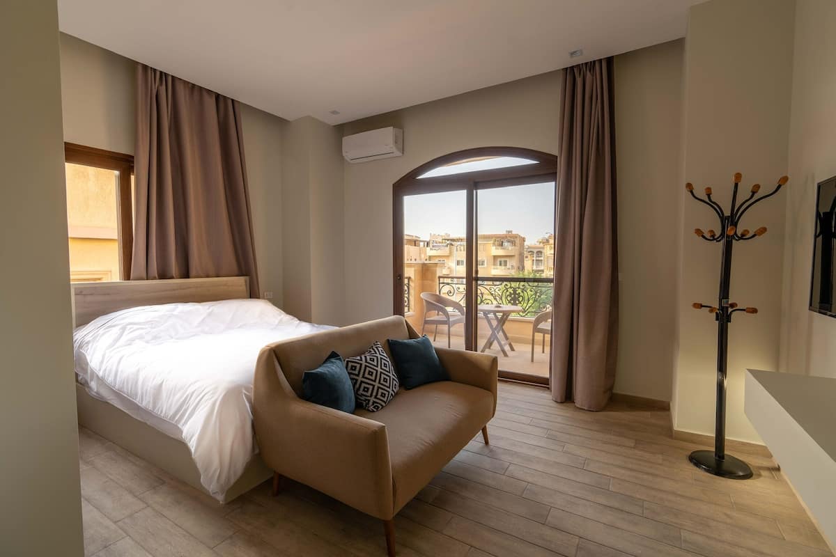 Quarto casal luxo | 1 quarto, cortinas blackout, quartos à prova de som